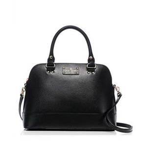 Kate Spade Black Wellesley Rachelle Satchel